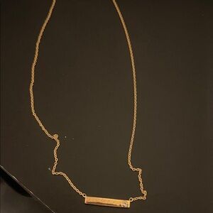 Quince Gold & White Sapphire Necklace